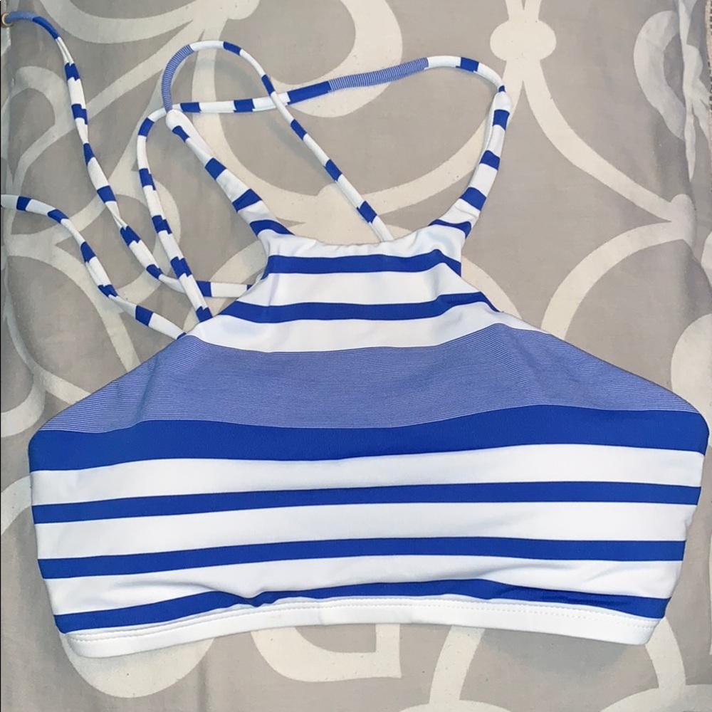 Vitamin A - Stiped Blue Bikini